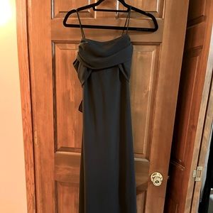 Betsy & Adam Long Black Dress